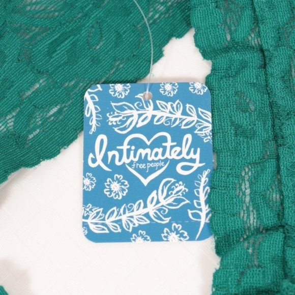 NWT Free People Galloon Racerback Bralette in Green - Picture 3 of 6